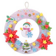 PLAYCORN 四季花圈製作 4人份, 冬日風情花圈, 1個