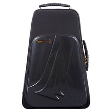BAM 雙Bb C調 新款行進小號樂器盒 黑碳纖維 851111 TREK3024S, 1個