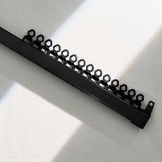 home de-reve 靜音遮光窗簾軌道, 黑色