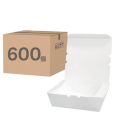 ONEFU 三點自扣全白土司盒, 1箱, 600個裝