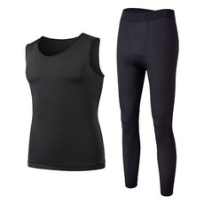 Beauty in Beauty 男性 Skin Heat 內搭無袖背心上下套裝