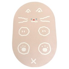 HOOM 禾慕生活 貓咪珪藻土地墊 霧粉色