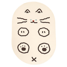 HOOM 禾慕生活 貓咪珪藻土地墊 躺躺貓