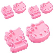 kitty西瓜模具 單一顏色, 3套