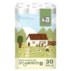 모닝글로리 에코 프레스티지 4겹 화장지, 1개, 30롤, 25m