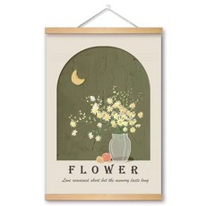 SOULRICH 清新木質掛軸海報 J