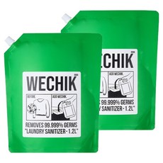 wechik 消毒纖維柔軟精補充包, 2個, 1.2L