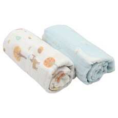 TRENi Mini 竹纖維透氣包巾毯2件組
