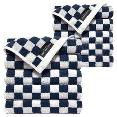 COTTON CLOUD 雙面竹纖維毛巾, 10個, 磚藍色