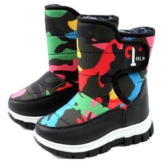 Luluchu 大理石紋鋪棉雪靴 DW147