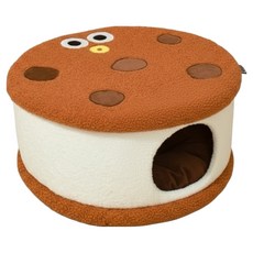 寵物星樂園 PurLab 造型寵物窩, 1個, 夾心餅乾 白色 + 咖啡色