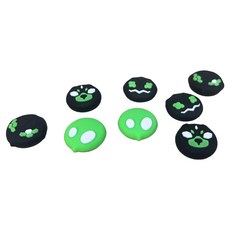 IINE 良值 switch2 搖桿帽8件組 JOYCON用 傳說, 1套, L1222, 綠色 + 黑色