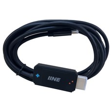 IINE 良值 Switch1&2共用4k經典款視頻轉換線, 1個, 黑色, L1217