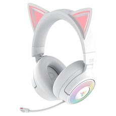 RAZER 雷蛇 Kitty V3 PRO 藍芽頭戴式耳機, RZ04-05170400-R3M1, 白色