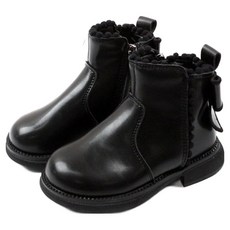 璐璐咻 蝴蝶結球球毛靴 DW133