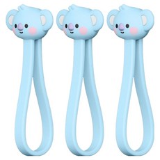 엘라고 BT21 미니니 마그네틱 케이블 타이 코야, 3개