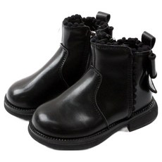 Lulushu 兒童蝴蝶結球球毛靴 DW133