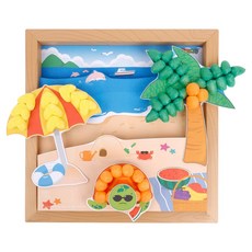 PLAYCORN 立體相框製作 4人份, 夏天, 1套