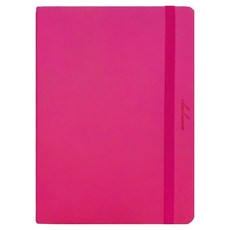 Bfancy My Day 硬殼封面可彎折綁帶精裝萬年手帳, 粉紅色, 1個