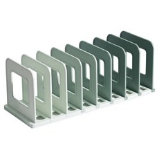 Modernat 漸層寬度可調8層書架, 綠色