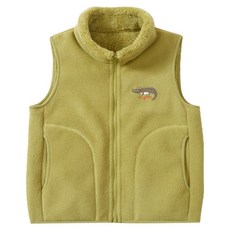 Starbean 兒童動物厚刷毛背心拉鍊外套