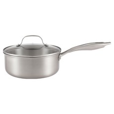 HAPPYCALL Stay 電磁爐適用三層單柄醬汁鍋 + 玻璃鍋蓋組, 1套, 單一顏色