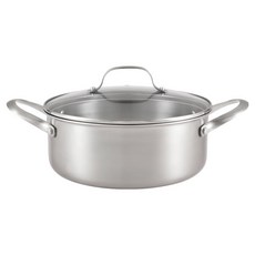 HAPPYCALL Stay 電磁爐適用三層燉鍋 + 玻璃鍋蓋組, 1套, 單一顏色