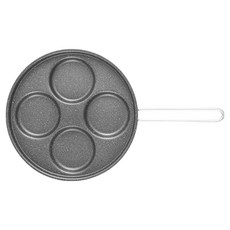 EDELKOCHEN Foregg 電磁爐用三層鋼四格雞蛋平底鍋, 1個, 28cm