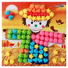 PLAYCORN 拼貼畫製作 4人份, 稻草人, 1套