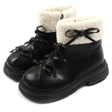 Lulushu 兒童桃樂絲蝴蝶結毛靴 DW138