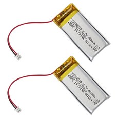 컴스 702035 충전지 3.7V 400mAh 리튬폴리머 배터리 2p 세트, 1세트, 2개입, CP901