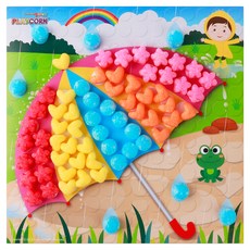 플레이콘 콜라주 만들기 4인용, 봄비, 1세트