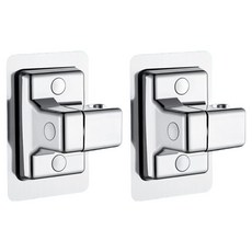 Onyeri 黏貼式可調角度蓮蓬頭支架 2入, 銀色