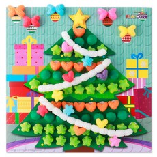PLAYCORN 拼貼畫製作 4人份, 聖誕樹, 1套
