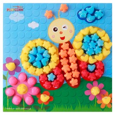 PLAYCORN 拼貼畫製作 4人份, 蝴蝶, 1套