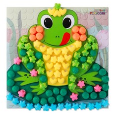 PLAYCORN 拼貼畫製作 4人份, 青蛙, 1套