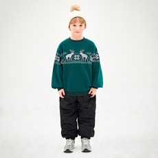 JELISPOON New Kids On 兒童北歐風超厚刷毛大學T恤