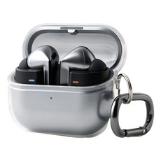 Nuart 水晶TPU防變色果凍保護殼, 1個, Nuart Crystal TPU Case for Buds 3/Buds 3 Pro/Buds 3 FE, 透明色