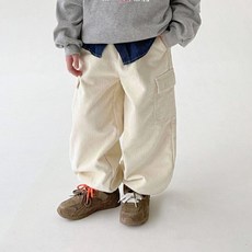 BerryCloset 兒童 Nerd 燈芯絨刷毛束口褲