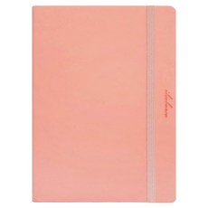 Bfancy My Day 精裝硬殼可彎折綁帶萬年手帳, 寶寶粉, 1個