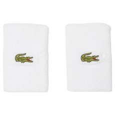 라코스테 남녀공용 스포츠 퍼포먼스 손목밴드 RL9272-55N 2p, 화이트, 1개