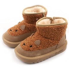 Lulushu 兒童 Coco Bear 毛絨靴 DW151