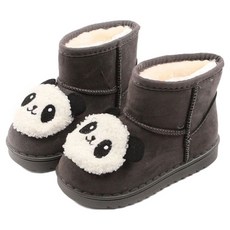 Lulushu 兒童快樂熊貓毛絨靴 DW152