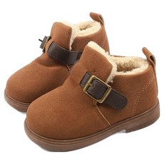 Lulushu 摩卡金色毛絨靴 DW128