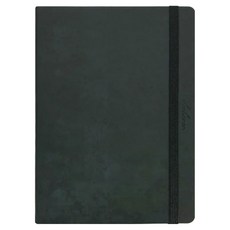 Bfancy My Day 精裝硬殼可彎折綁帶萬年手帳, 黑色, 1個