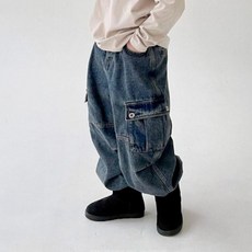 BerryCloset 青少年款Attraction工裝刷毛牛仔褲