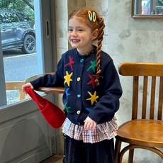 Golden Rabbit C 彩色星星開襟衫