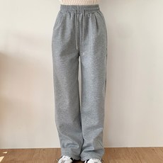 Tomatofactory 女款 Berne 刷毛抓皺直筒運動長褲