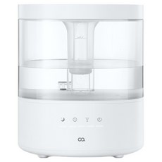 oa Pure Tank 大容量超音波加濕器 辦公室 客廳 套房 無噪音 家用 易於清潔 全機可洗, OUHU-013WH, 白色