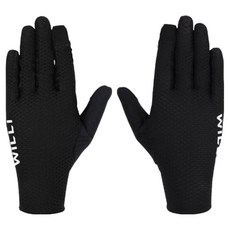 WILLI WILLI Essential 自行車長手套 雙手穿戴組, 黑色, 1套